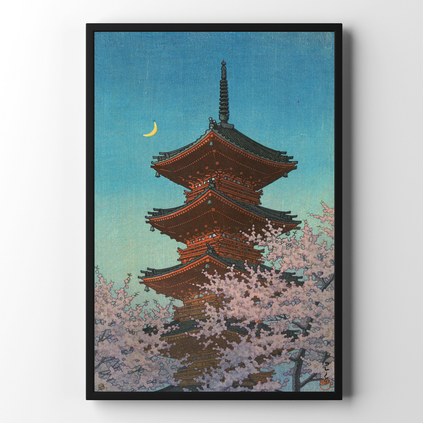 Evening Glow in Spring, Ueno Toshogu Shrine - Contemporary Japanese Art