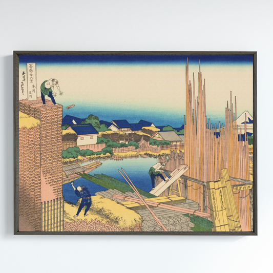 Honjo Tatekawa, timmergården i Honjo, Sumida